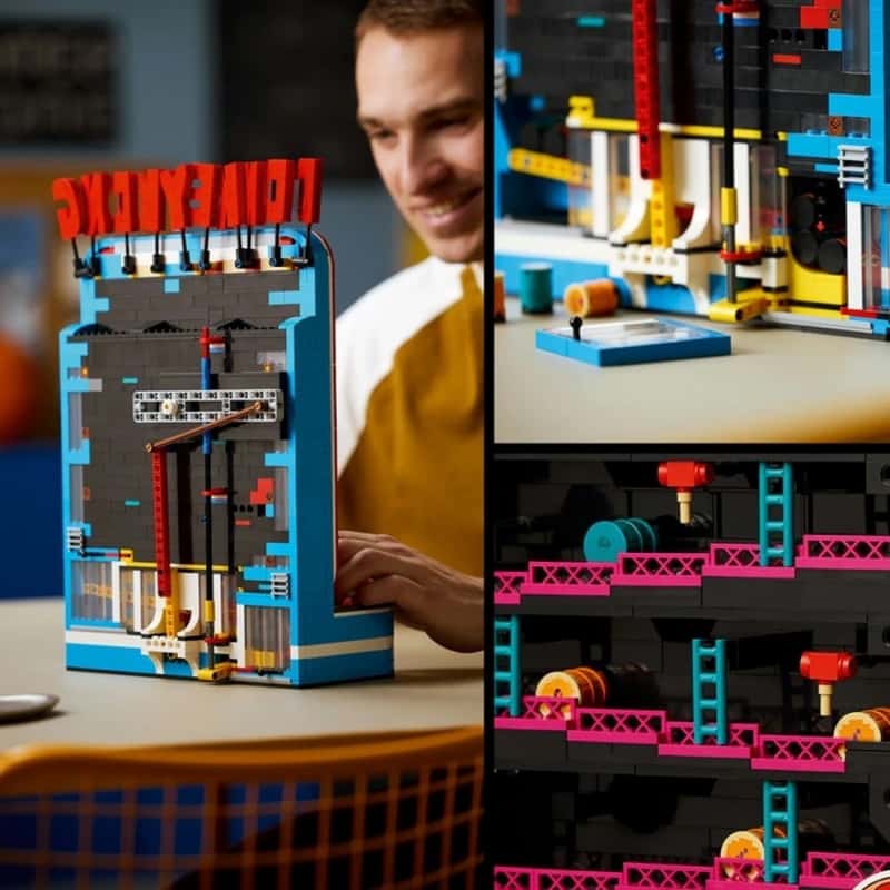 Arcade Vibes - Günstigster Retro-Arcade-Automat Bausteine 1371 Teile Vintage-Spielkonsole