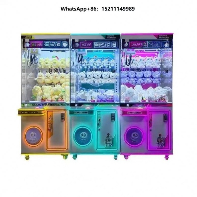Claw Crane Machine - Mini-Kunststoff-Kranmaschine für Kinder mit Süßigkeiten-Geschenkbox, niedliche