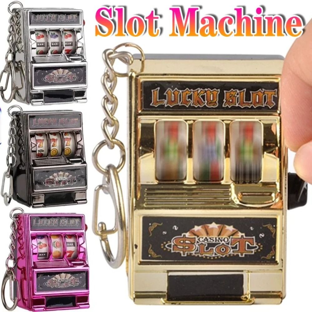 Fruit Slot Machine - Retro Stress Reliever Münzbetriebene Spiele Schlüsselhalter