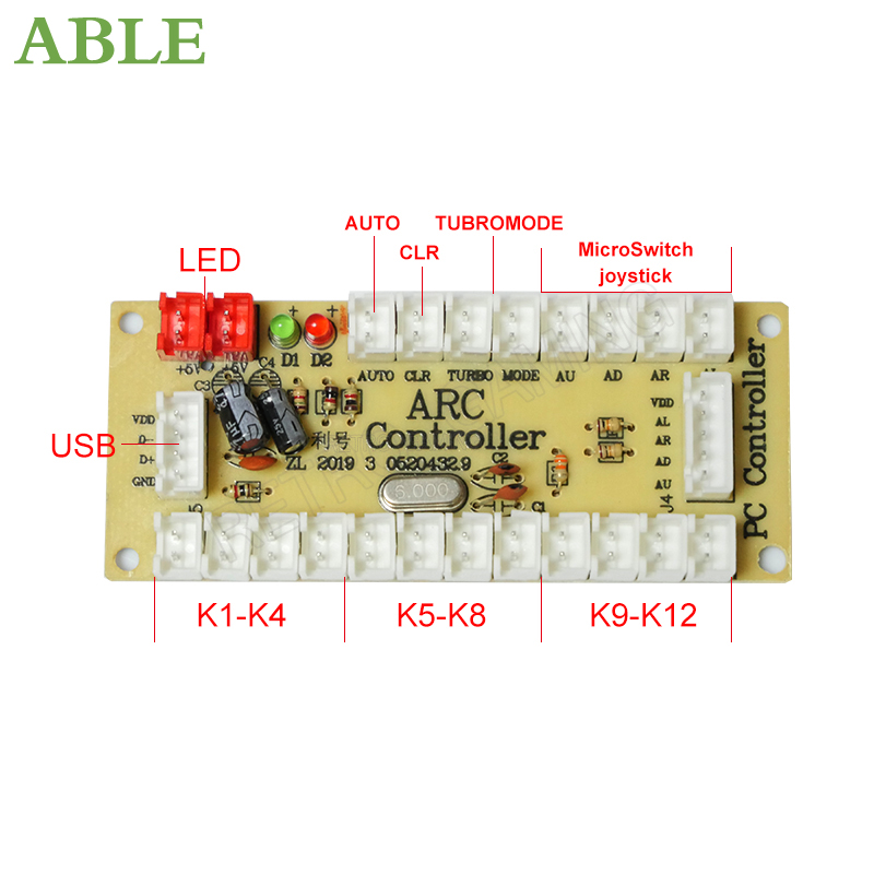 Arcade 2 Spieler Zero Delay Ki – Arcade Button Pcb Bewertung und Preis